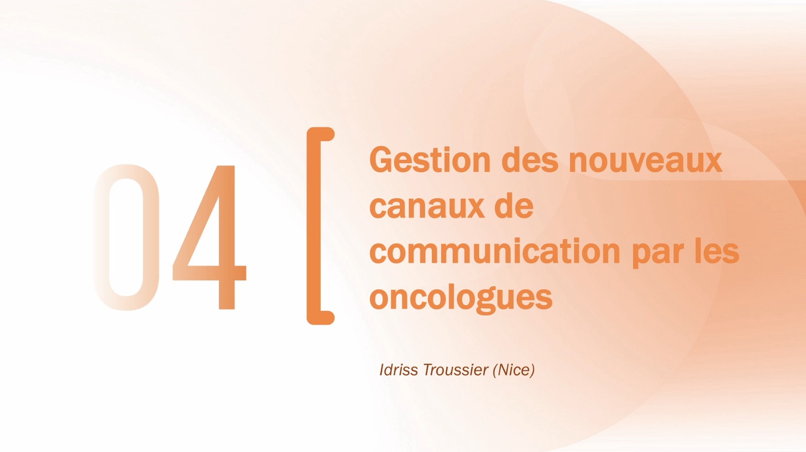 Gestion des nouveaux canaux de communication par les oncologues